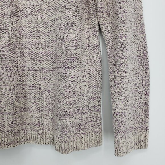 J Jill Fair Isle Tunic Sweater S Cotton Blend Nordic Pullover Tan Purple Red - Picture 5 of 7